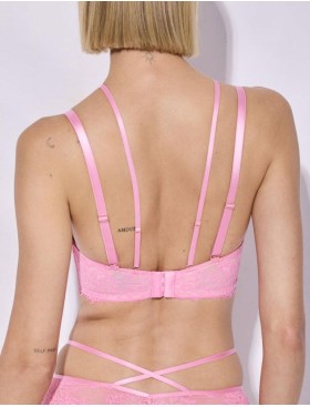Бескаркасный бюстгальтер двойной пуш-ап Alles FRENCH KISS Super P-UP, Цвет: розовый, Размеры: 60D, изображение 2