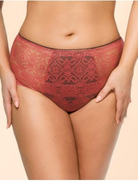 Кружевные высокие трусы слипы Alles GOJI figi classic, Цвет: розовый, Размеры: M