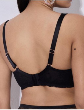 Бюстгальтер бралетт мягкий Alles SUBLIME M plus bralette black, Цвет: черный, Размеры: 70I, изображение 4