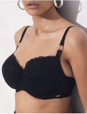 Бюстгальтер полупоролон Alles SUBLIME PU black, Цвет: черный, Размеры: 70I, изображение 3