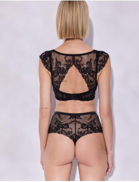 Высокие стринги Alles SUBLIME stringi black, Цвет: черный, Размеры: S, изображение 4