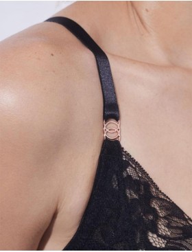 Бюстгальтер кружевной пуш-ап Alles SUBLIME P-UP black, Цвет: черный, Размеры: 60D, изображение 4