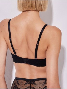 Бюстгальтер кружевной пуш-ап Alles SUBLIME P-UP black, Цвет: черный, Размеры: 60D, изображение 2