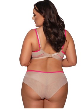 Мягкий бюстгальтер с вышивкой Ava TROPEA 2072 M Fluo, Цвет: телесный+розовый, Размеры: 85I, изображение 5