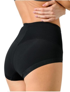 Трусы с утяжкой Cotonella CD522 INTIMO NATURALE nero, Цвет: nero (черный), Размеры: M, изображение 2