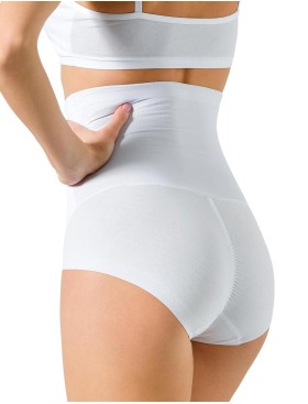 Высокие трусы с утяжкой Cotonella CD523 INTIMO NATURALE bianco, Цвет: bianco (белый), Размеры: S, изображение 2