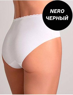 Набор хлопковых трусов слипы-миди Cotonella GD293 L_ALTRA nero (3 шт), Цвет: nero (черный), Размеры: S, изображение 2