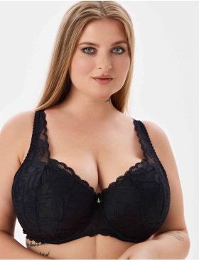 Бюстгальтер с поролоном Elli 3037 черный, Цвет: черный, Размеры: 80F, изображение 5