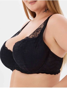 Бюстгальтер с поролоном Elli 3037 черный, Цвет: черный, Размеры: 80F, изображение 3