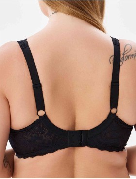 Бюстгальтер с поролоном Elli 3037 черный, Цвет: черный, Размеры: 80F, изображение 2