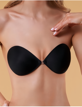 Бюстгальтер-невидимка тканевый Julimex BS-02 черный, Цвет: черный, Размеры: B