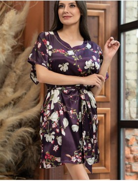 Туника из натурального шёлка Mia-Amore MAGNOLIA 3525, Цвет: бордовый, Размеры: 2XL/3XL, изображение 3