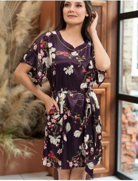 Туника из натурального шёлка Mia-Amore MAGNOLIA 3525, Цвет: бордовый, Размеры: 2XL/3XL, изображение 4