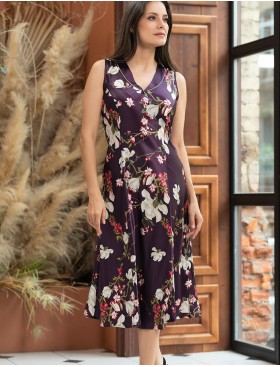 Шелковая сорочка длинная Mia-Amore MAGNOLIA 3528, Цвет: бордовый, Размеры: 3XL, изображение 4