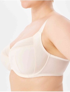 Бюстгальтер-минимайзер мягкий с подкроем Milavitsa 107630 пастель, Цвет: пастель, Размеры: 90H, изображение 3