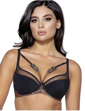 Бюстгальтер пуш-ап Novika ZOELLE N01 PUSH UP черный, Цвет: черный, Размеры: 80C, изображение 4