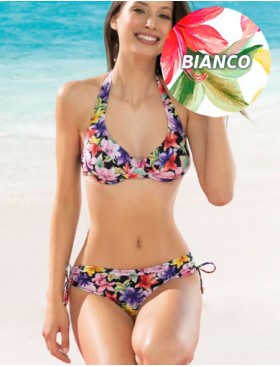 Белый купальник с цветами Sielei HAWAII HA93 bianco, Цвет: bianco (белый), Размеры: 80C