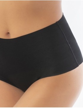 Высокие хлопковые трусы Sielei IOSONOIO 5101 nero, Цвет: nero (черный), Размеры: S