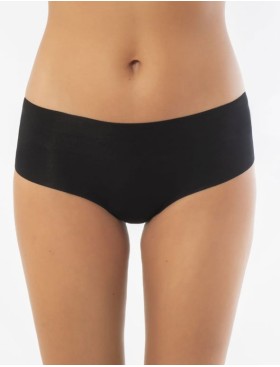 Хлопковые трусы-панти с лазерными срезами Sielei IOSONOIO 5109 nero, Цвет: nero (черный), Размеры: S