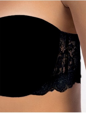 Бюстгальтер бандо с пуш-ап Sielei PURE LOVE 1972 nero, Цвет: nero (черный), Размеры: 70B, изображение 4