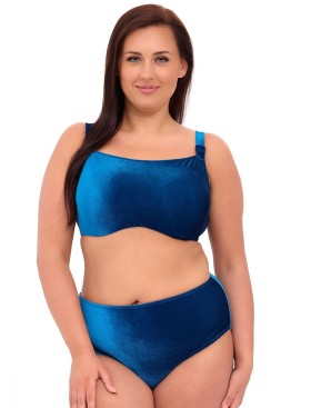 Бархатный топ пляжный Akcent W-219 M индиго, Цвет: индиго, Размеры: 70J, изображение 3