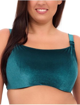 Бархатный топ пляжный Akcent W-219 M изумруд, Цвет: изумруд, Размеры: 70J