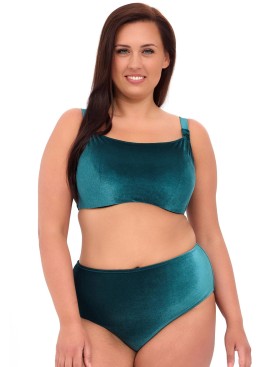 Бархатный топ пляжный Akcent W-219 M изумруд, Цвет: изумруд, Размеры: 70J, изображение 3