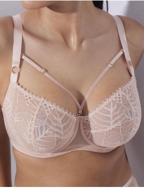 Кружевной бюстгальтер балконет Alles BEVERLY M телесный, Цвет: телесный, Размеры: 70I