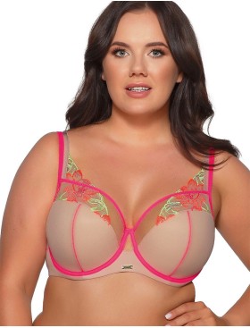 Бюстгальтер полумягкий Ava TROPEA 2071 PU Fluo, Цвет: телесный+розовый, Размеры: 70I, изображение 3