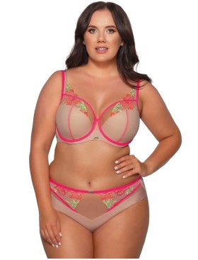 Бюстгальтер полумягкий Ava TROPEA 2071 PU Fluo, Цвет: телесный+розовый, Размеры: 70I, изображение 4