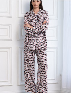 Пестрый костюм из вискозы Mia-Amore BERTA 5306, Цвет: мультиколор, Размеры: M