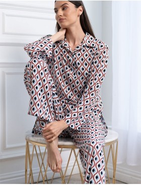 Пестрый костюм из вискозы Mia-Amore BERTA 5306, Цвет: мультиколор, Размеры: M, изображение 2