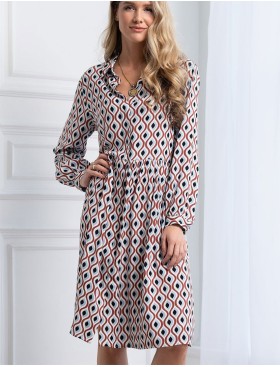 Платье-рубашка с узором Mia-Amore BERTA 5307, Цвет: мультиколор, Размеры: S