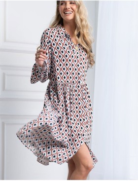 Платье-рубашка с узором Mia-Amore BERTA 5307, Цвет: мультиколор, Размеры: S, изображение 4