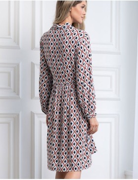 Платье-рубашка с узором Mia-Amore BERTA 5307, Цвет: мультиколор, Размеры: S, изображение 2