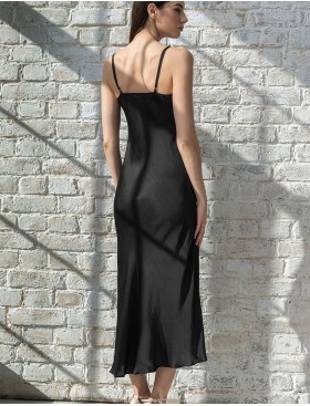 Шелковое платье-сорочка Mia-Amore RUNA 3685, Цвет: черный, Размеры: XL, изображение 2