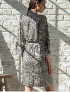 Халат из шёлка и вискозы Mia-Amore RUNA 3993, Цвет: мультколор, Размеры: L/XL, изображение 2