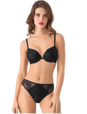 Бюстгальтер пуш-ап с гелем Mioocchi AVRORA 8168 nero, Цвет: nero (черный), Размеры: 80C, изображение 2