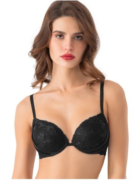 Бюстгальтер пуш-ап с гелем Mioocchi AVRORA 8168 nero, Цвет: nero (черный), Размеры: 80C, изображение 3