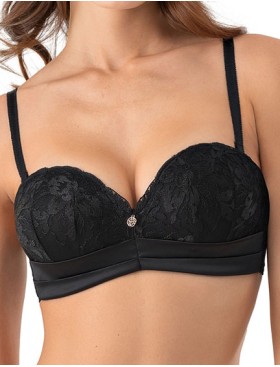 Бюстгальтер балконет планж Mioocchi AVRORA 8170 nero, Цвет: nero (черный), Размеры: 80C