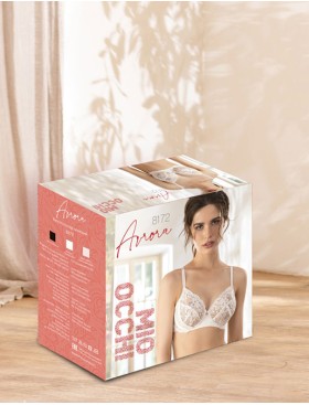 Кружевной бюстгальтер Mioocchi AVRORA 8172 panna, Цвет: panna (сливочный), Размеры: 90B, изображение 8