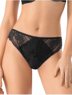 Трусики бразилиана со шнуровкой Mioocchi AVRORA 8268 nero, Цвет: nero (черный), Размеры: M