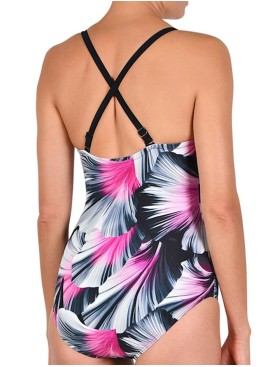 Слитный купальник Naturana 73249 черный, Цвет: черный набивной, Размеры: 75D, изображение 2