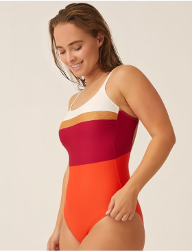 Совместный купальник Naturana 73429 красный/мультицвет, Цвет: красный/мультицвет, Размеры: 80C