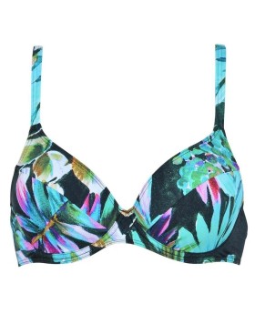 Верх купальника Naturana 77065 мох/аква/белый, Цвет: мох/аква/белый, Размеры: 75B, изображение 4