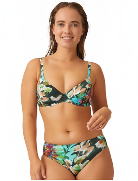 Женские плавки Naturana 78065 мох/аква/белый, Цвет: мох/аква/белый, Размеры: M, изображение 2