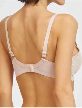 Бюстгальтер балконет тюльпан Simona M 530/80 серебристый пион, Цвет: серебристый пион, Размеры: 70F, изображение 2