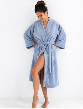 Банный халат Sensis CRISTINA, Цвет: голубой, Размеры: S/M, изображение 3