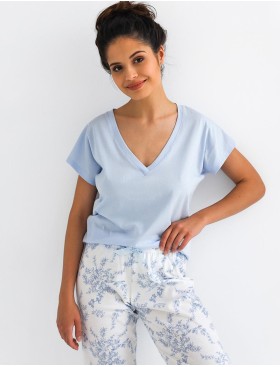 Женская пижама с брюками Sensis GABRIELLE, Цвет: голубой, Размеры: S