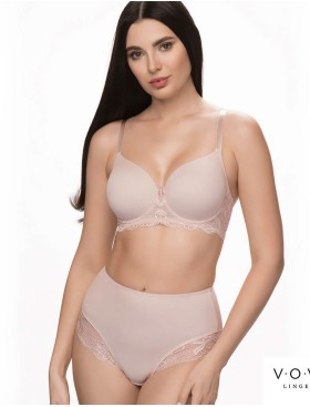 Высокие трусы VOVA LAURA V32541 серебристый пион, Цвет: серебристый пион, Размеры: 2XL, изображение 3